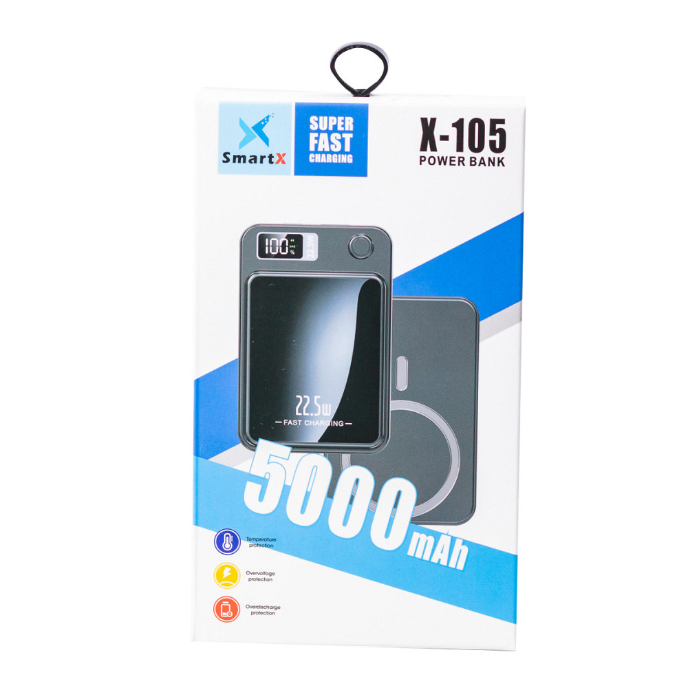 Smartx Бездротовий повербанк зі швидкою зарядкою на 5000 mah X105 Коломия - фото 5