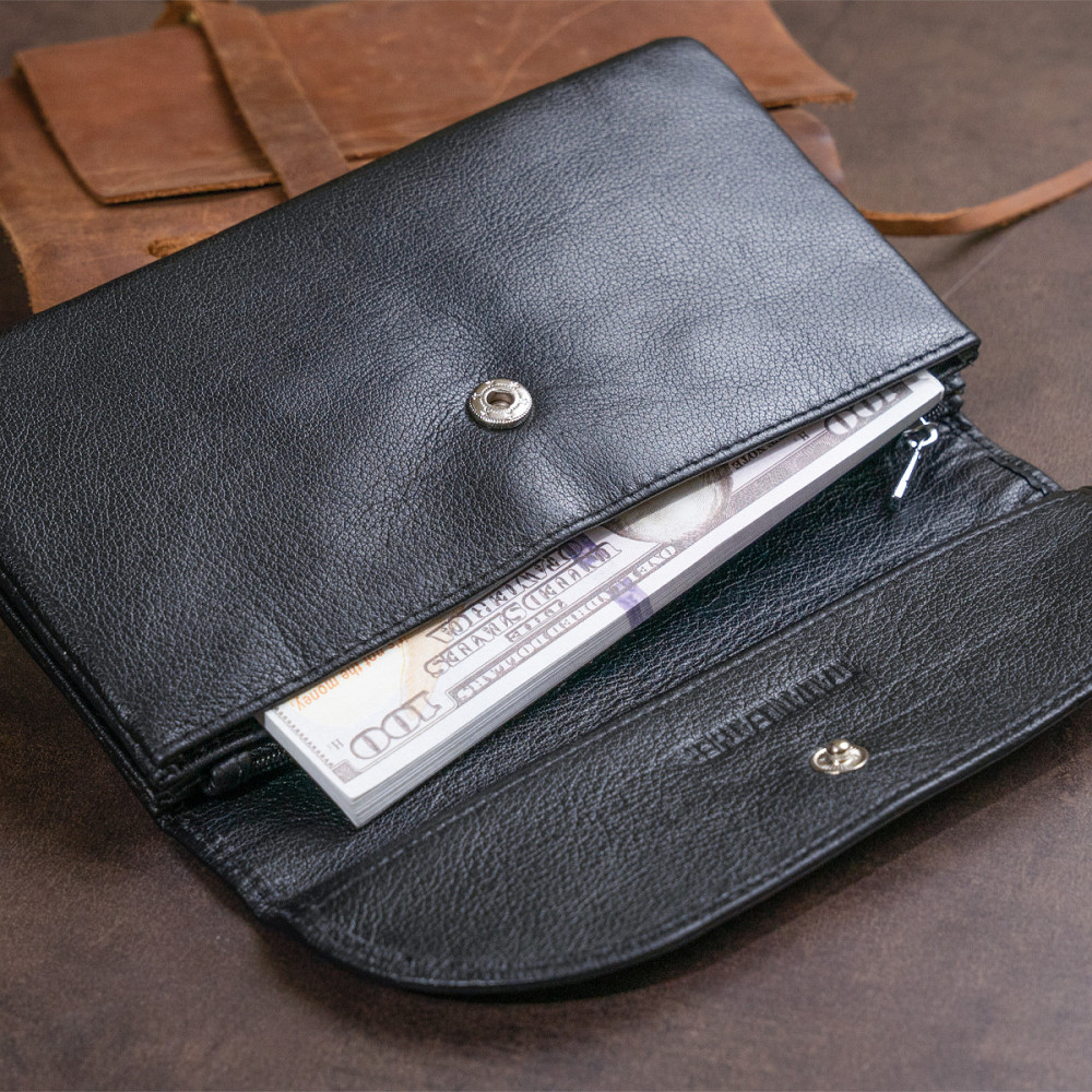 Клатч из кожи женский ST Leather 19316 Черный Київ - фото 10