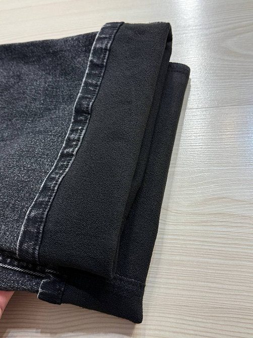 Джинси жіночі Vanver 82107 утеплені на флісі палаццо прямі чорні, чорний, 31, 31, 83 см, 109 см Київ - фото 16