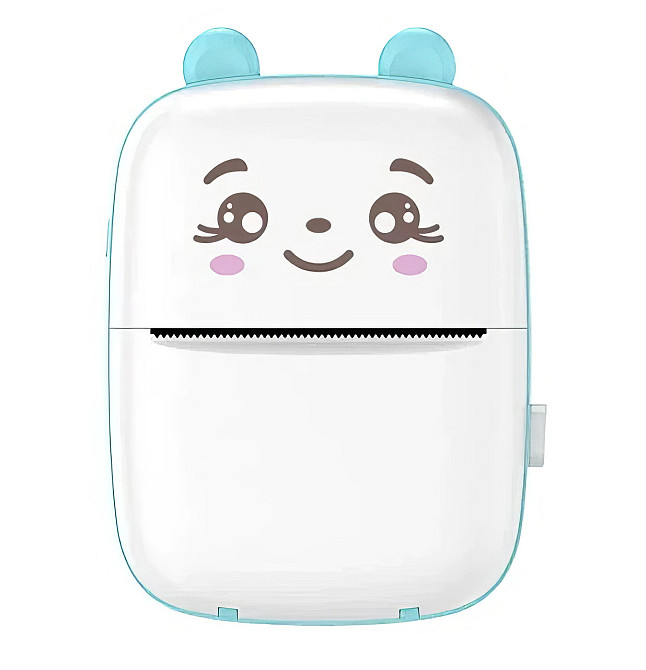 Термопринтер дитячий бездротовий Cat Ears 8499, біло-синій Вінниця - фото 1