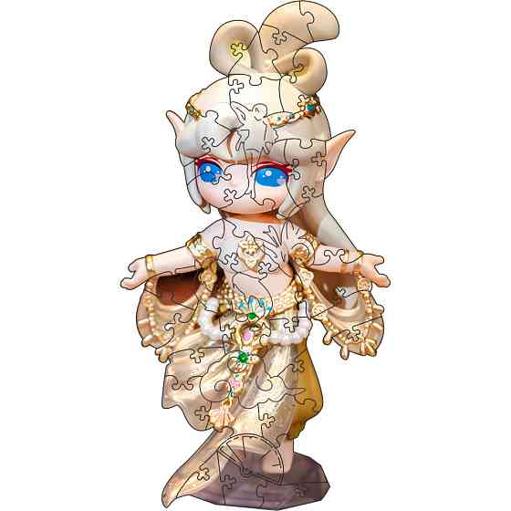 Фігурний пазл з дерева "Сурі" PZ016-A4C-AC 75-125 деталей, розмір А4, картонна коробка Вінниця