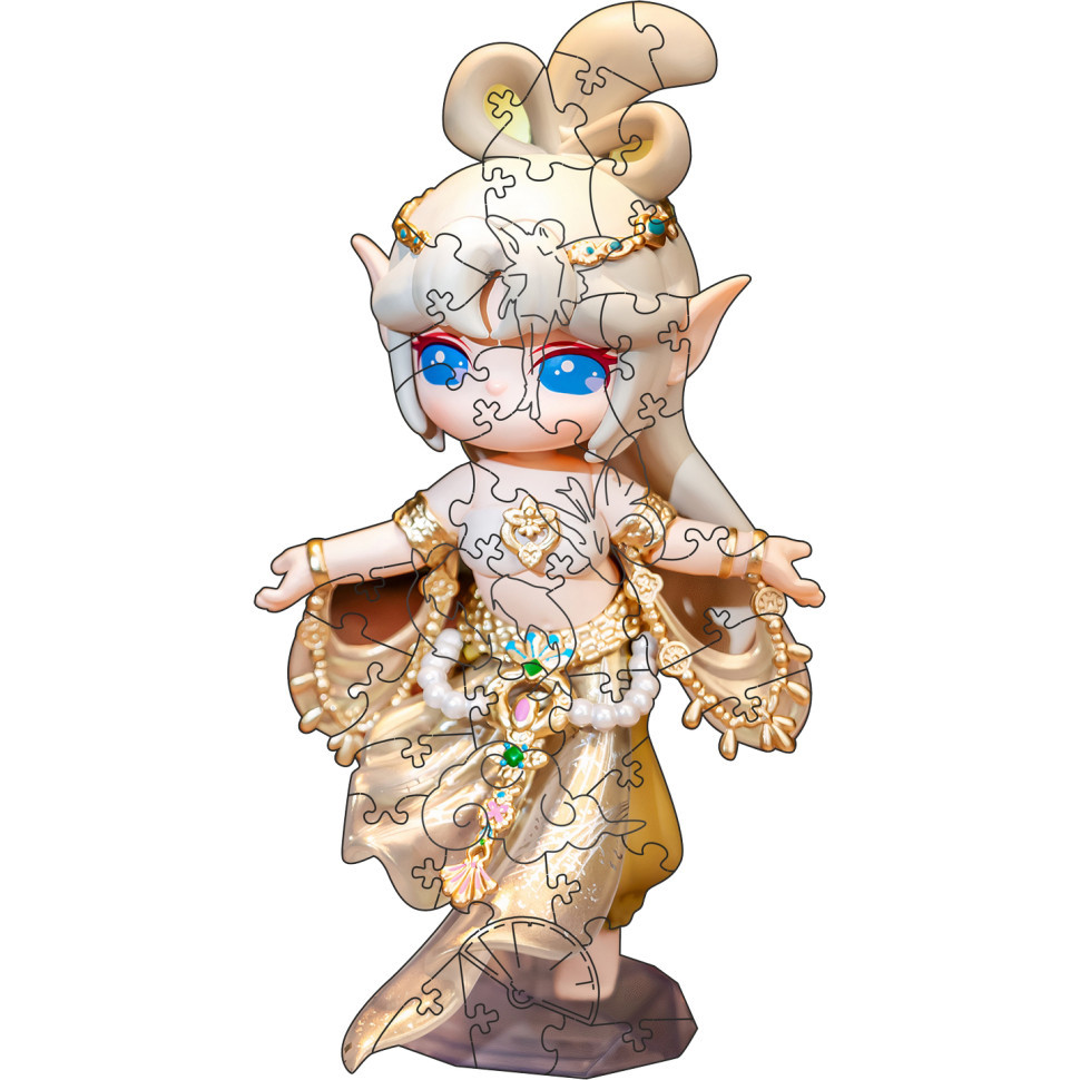 Фигурный пазл из дерева 