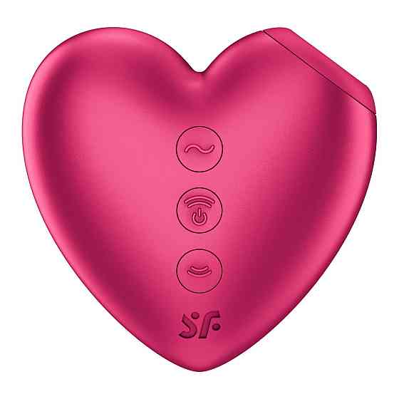 Вакуумний стимулятор-серце з вібрацією Satisfyer Cutie Heart Battery Series Sex Aura Київ