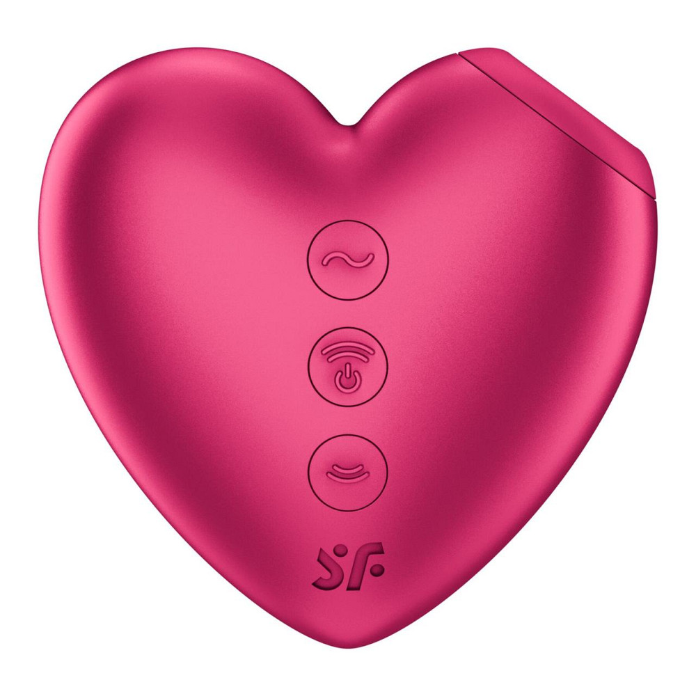 Вакуумний стимулятор-серце з вібрацією Satisfyer Cutie Heart Battery Series Sex Aura Київ - фото 3