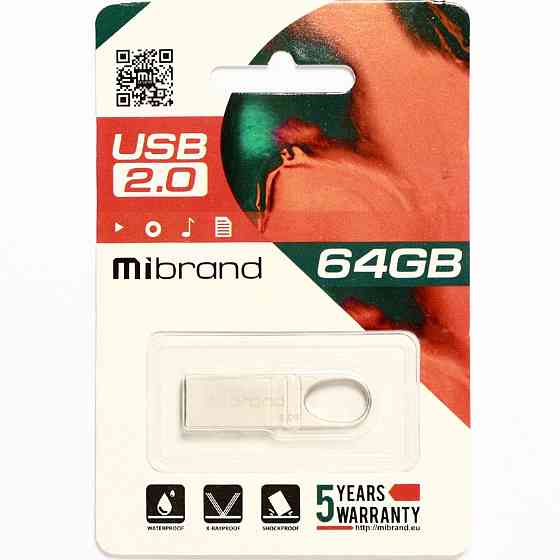 Flash Mibrand USB 2.0 Irbis 64Gb Silver Киев