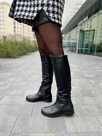 Nivelle Чоботи жіночі NIVELLE чорні натуральна шкіра зимові 38р. (4012) Коломыя