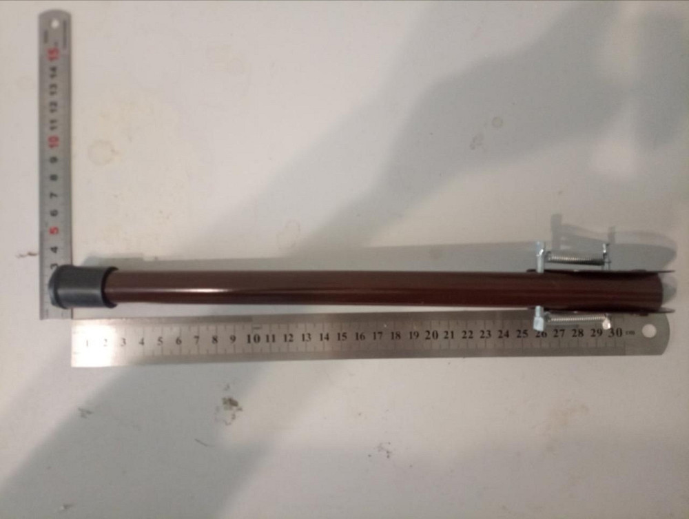 Підпора-ніжка дверна довжиною 300 діаметром 18 мм чорного кольору Київ - фото 1