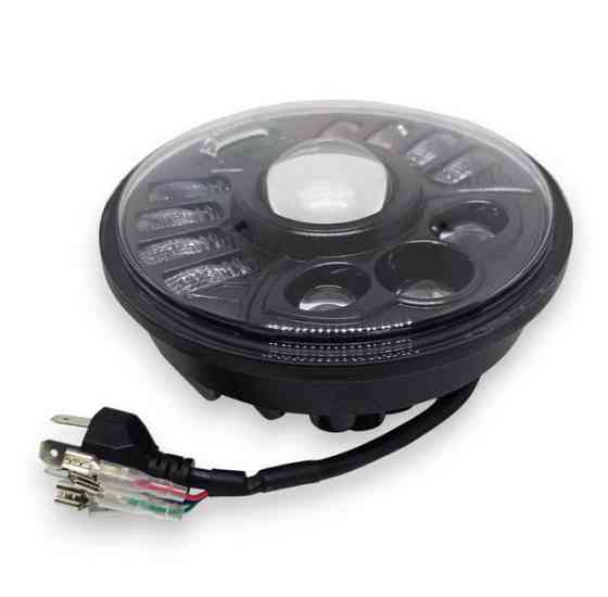 Світлодіодна фара StarLight Bi-LED JR-5,75" ближнє/дальнє DRL + поворот ВАЗ 2106, BMW, Альфа (∅143мм) Харків