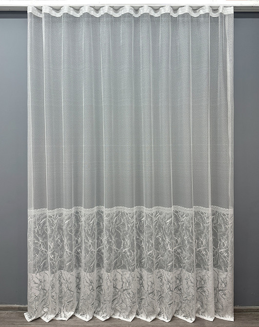 Тюль VR-Textil 1669т Жакард Білий 300х270 см (42-0684) Київ - фото 2