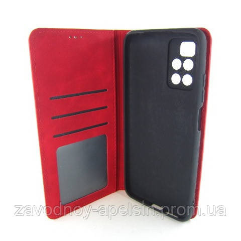 Чохол-книжка Xiaomi Redmi 10 Захист камери (червоний) Одеса - фото 1