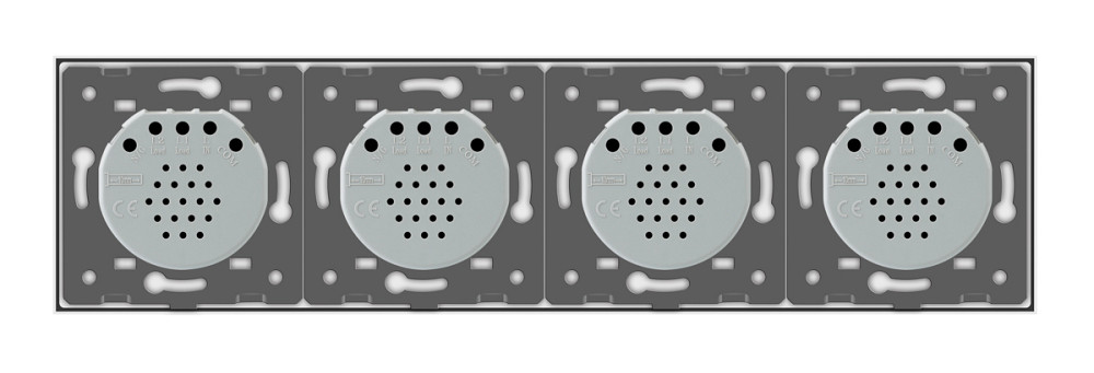 LIVOLO Розумний сенсорний прохідний/перехресний вимикач 4 сенсора (1-1-1-1) Livolo білий скло ( Коломия - фото 7