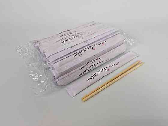 Палочки для суши бамбуковые круглые в бумажной инд. упаковке 200 мм d=5 мм 100 шт/уп (30 уп/ящ) САКУРА (1 Харьков