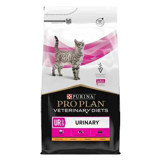 Сухий дієтичний корм PRO PLAN VETERINARY DIETS UR Urinary для дорослих котів для розчинення та зниження утворення струвітних каменів, з куркою, 5 кг Київ