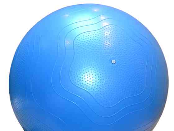 М'яч для фітнесу (фітбол) укріплений PowerPlay 4000 Ø65 cm Premium Gymball Anti-Burst Синій + помпа Каменское