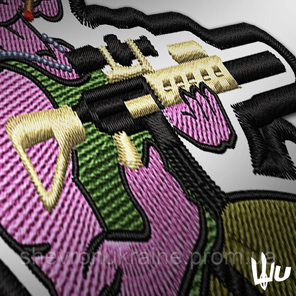 Шеврон под заказ Единорог (Срок изготовки 3-5 дней. На липучке) Размер 9x7.5см Киев - изображение 2