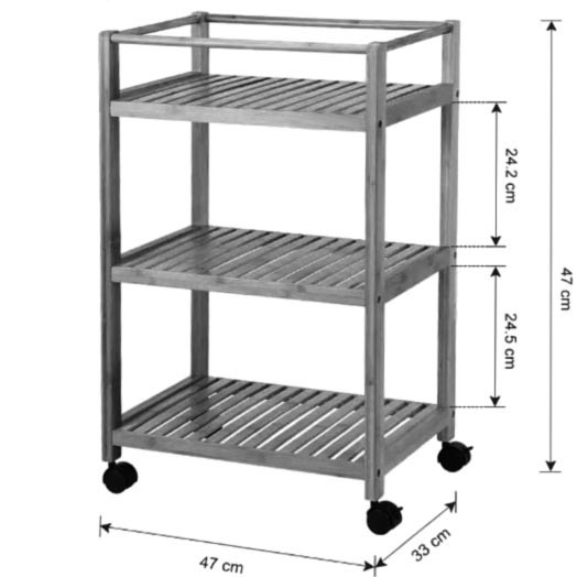 Етажерка на колесах "Прудобей" каррі Миколаїв - фото 2