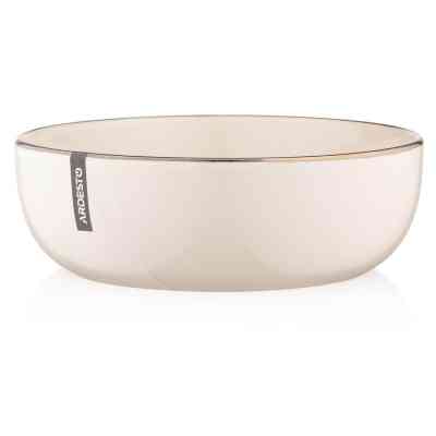 Тарелка Ardesto Marmo Бежева 19 см Супова (AR2919MRBS) Винница