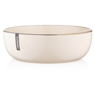 Тарілка Ardesto Marmo Бежева 19 см Супова (AR2919MRBS) Вінниця - фото 1