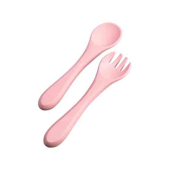 Рожевий набір силіконових дитячих посудин на 7 предметів Київ