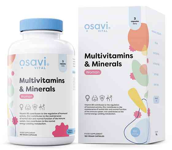 Витаминно-минеральный комплекс для женщин Osavi Multinitamins & Minerals Woman 180 капсул Луцк