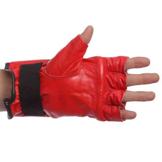 Снарядні рукавички шкіряні ZELART ZB-4224 розмір M-XL кольори в асортименті Рукавички для боксу та єдиноборств Київ