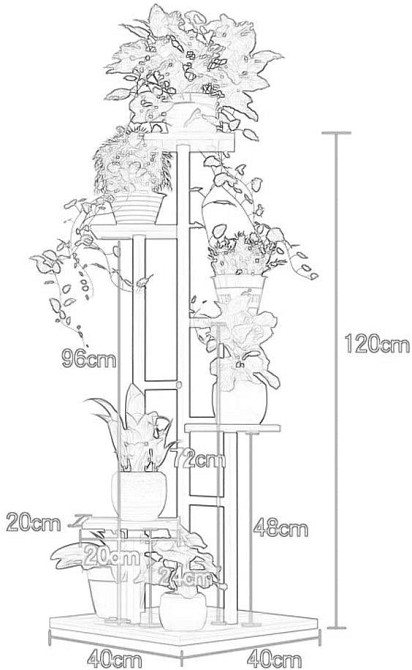 Підставка для квітів "Ервідерія" зефір Миколаїв - фото 2