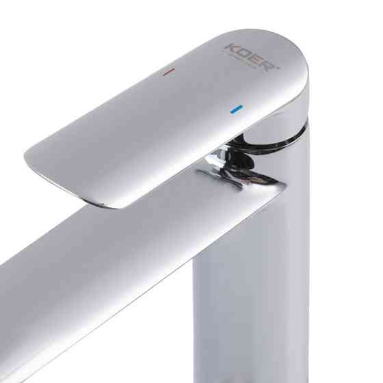 Високий змішувач для умивальника Koer KB-11028-01 (KR5293) якісний Харків