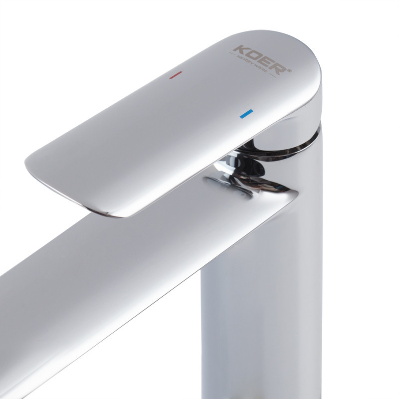 Високий змішувач для умивальника Koer KB-11028-01 (KR5293) якісний Харків - фото 2