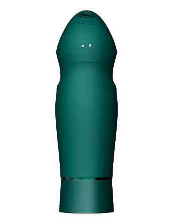 Компактная смарт секс-машина Zalo – Sesh Turquoise Green, 2 насадки, пульт ДУ, кристалл Swarovski Sex Aura Киев