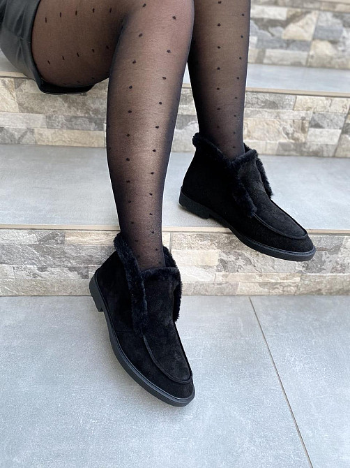 Daragani Черевики жіночі Daragani чорні натуральна замша зима 37-40р. (4245) Коломия - фото 9