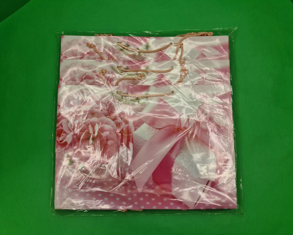 Паперовий великий горизонтальний пакет 36/22/10 (артBG-002) (12 шт.) Харків - фото 2