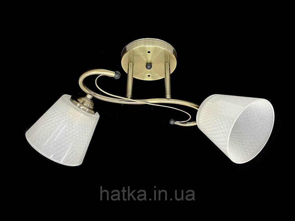 Люстра стельова на 2 плафони 7051C/2 Бронза Київ - фото 1
