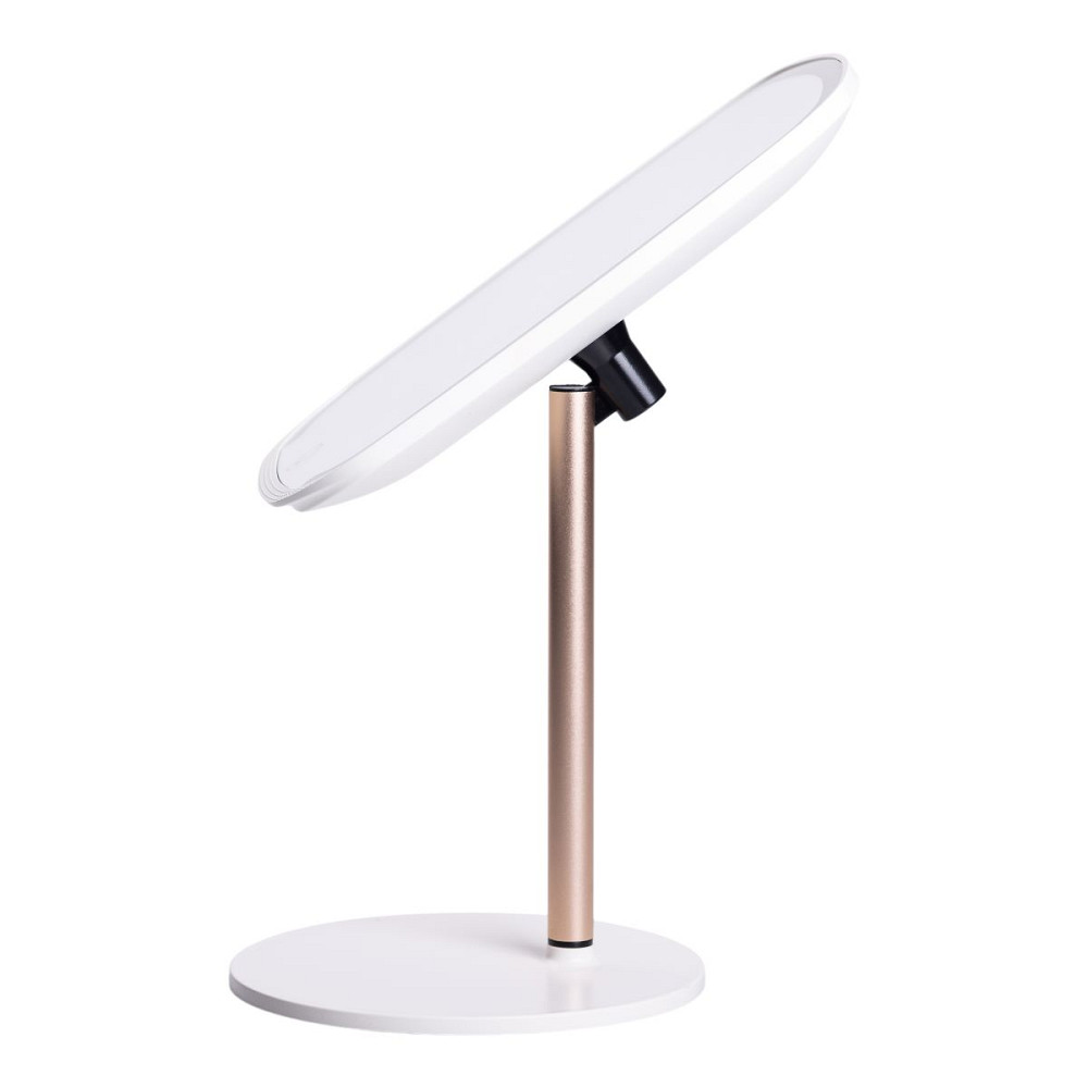 Yiwu Настільне дзеркало з підсвічуванням 23х18 см для макіяжу на ніжці Біле HP-10-6AW Коломыя - изображение 8