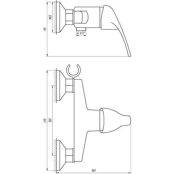 Змішувач гігієнічний Globus Lux SOLLY GLSO-0206N (000017644) Київ
