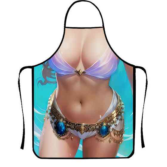 Фартух з приколом для жінок дівчинка морська 80 на 60 см різнобарвний Київ