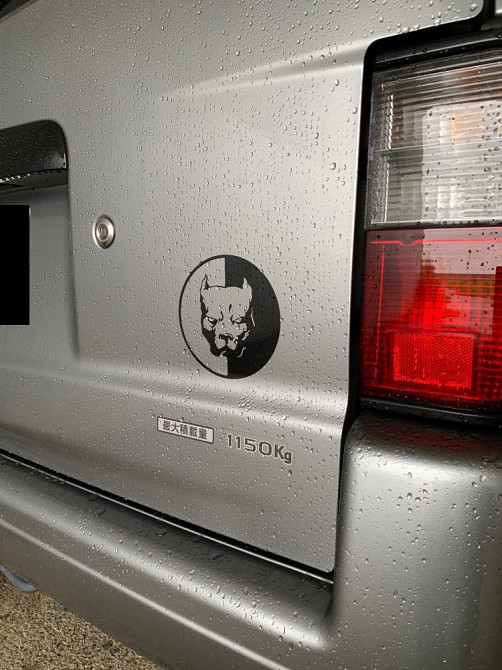 Наклейка на авто Питбуль маленькая-большая Черная, Киев - изображение 5