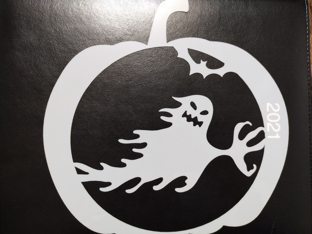 Трафарет Привидение 20 на 16 см серый Киев - изображение 1