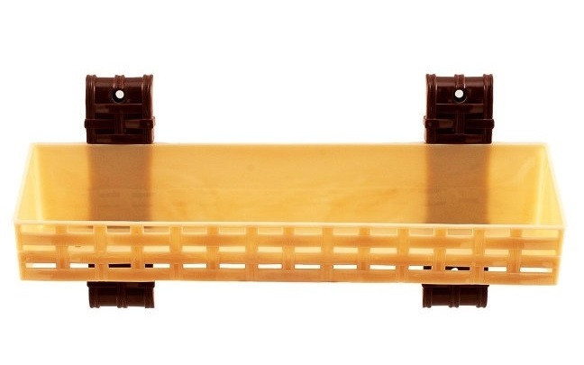 Полиця у ванну пряма "Ротанг" 1 ярус 30х10 см R-Plastic Бежевий Одеса - фото 1