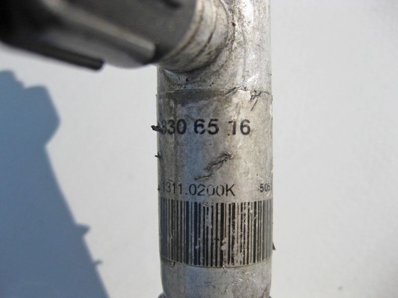 Mercedes-Benz  A2218306516 Трубка кондиціонера від колісної арки до компресора для двигуна OM642 V6 3.0 cdi S-Class W221 Одеса - фото 6