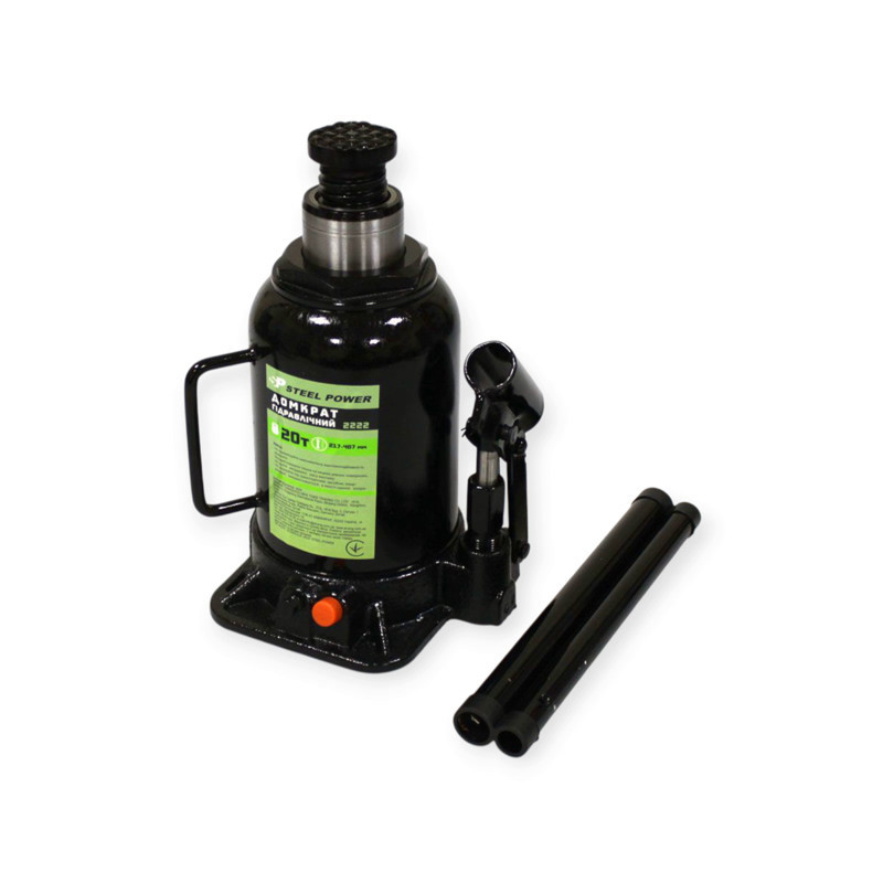 Домкрат гідравлічний 20 т, 217-407 мм (коробка) Steel Power Мукачево - фото 2