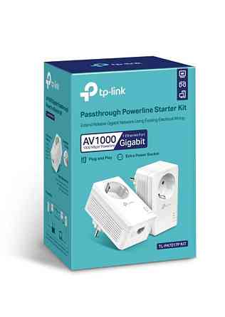 Комплект адаптерів Powerline TP-Link TL-PA7017p KIT (AV2 1000, 1xGE, розетка, 2 pack) ( 18432 ) Харків