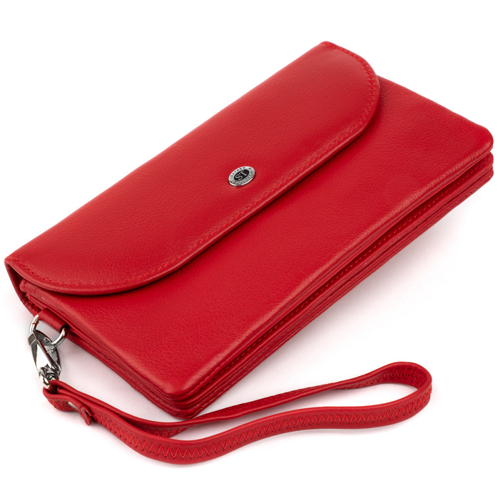 Клатч из кожи женский ST Leather 19321 Красный Киев - изображение 6