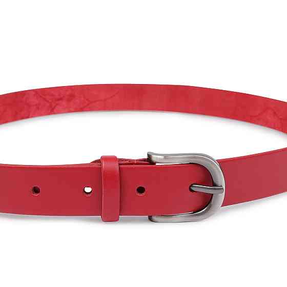 Женский кожаный ремень Vintage 20786 Красный Киев