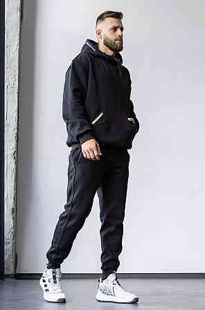 Утеплені джоггери зі швами навиворіт TotalFit EM3-IS10 Черный, XXL Киев