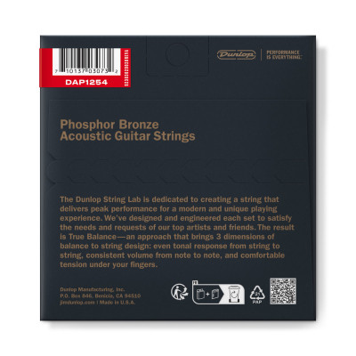Струны для гитары Jim Dunlop Phosphor Bronze Acoustic Guitar Strings (12-54) (DAP1254) Винница - изображение 2