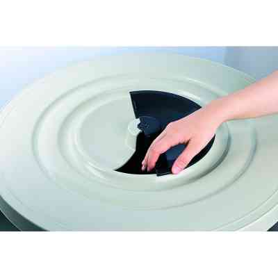 Контейнер для сміття Planet Household №6 з кришкою сірий металік 120 л (6831) Вінниця