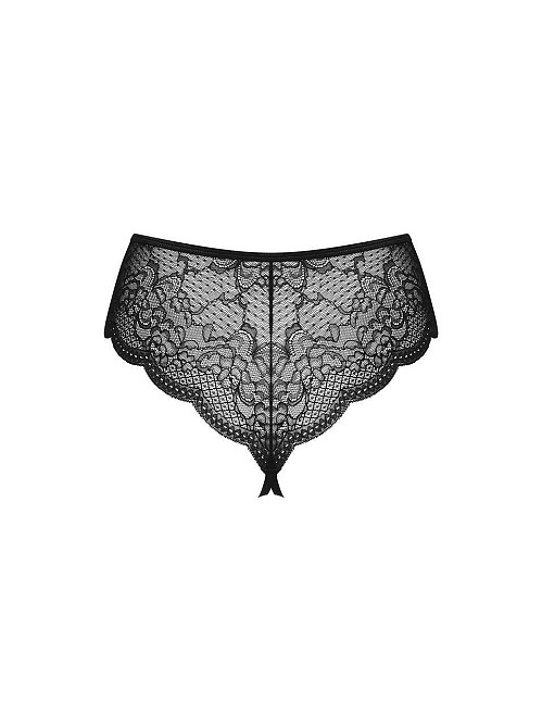 Еротичні відкриті стринги з бусинками Pearlove figi czarne XS/S Sex Aura Київ - фото 4