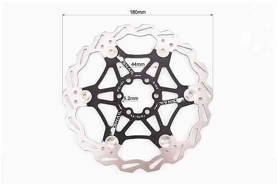 Гальмівний диск 180мм, кріпл. 6 болтів, на алюмінієвому павуку, чорний FD-01 Киев