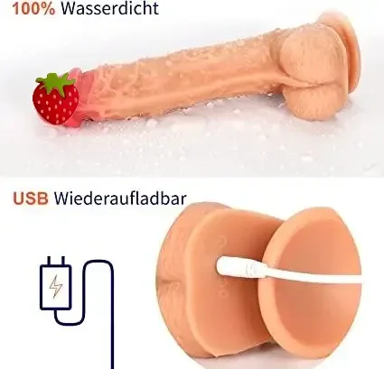 Вібратор Fidech Dildo оригінал з функцією удару та головкою що обертається на 90° Дніпро - фото 5