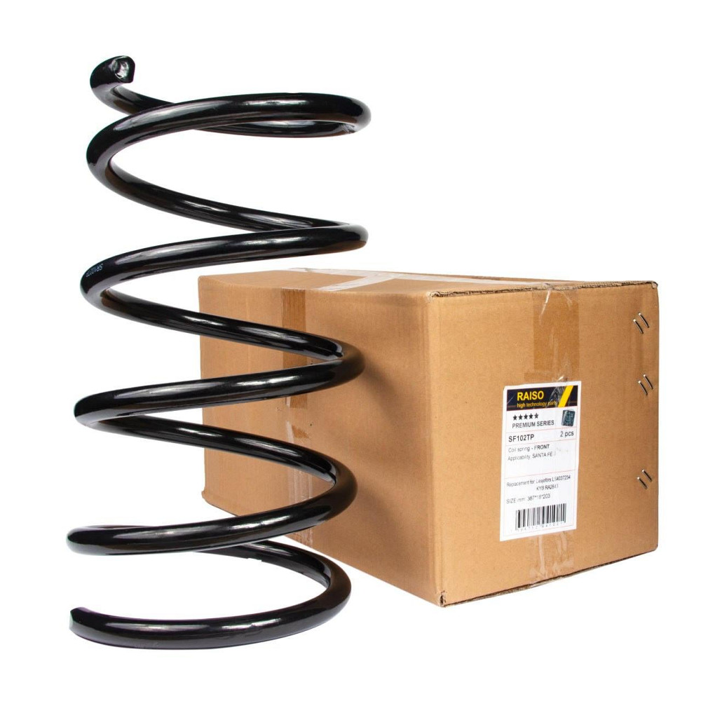 Пружина передня Raiso (Швеція) Hyundai Santa Fe II, Хюндай Санта Фе 2 2006-2012 #SF102TP UAOVMSA22 Ковель - фото 1